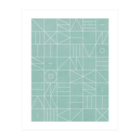 My Favorite Geometric Patterns No.7 - Light Blue (Print Only)