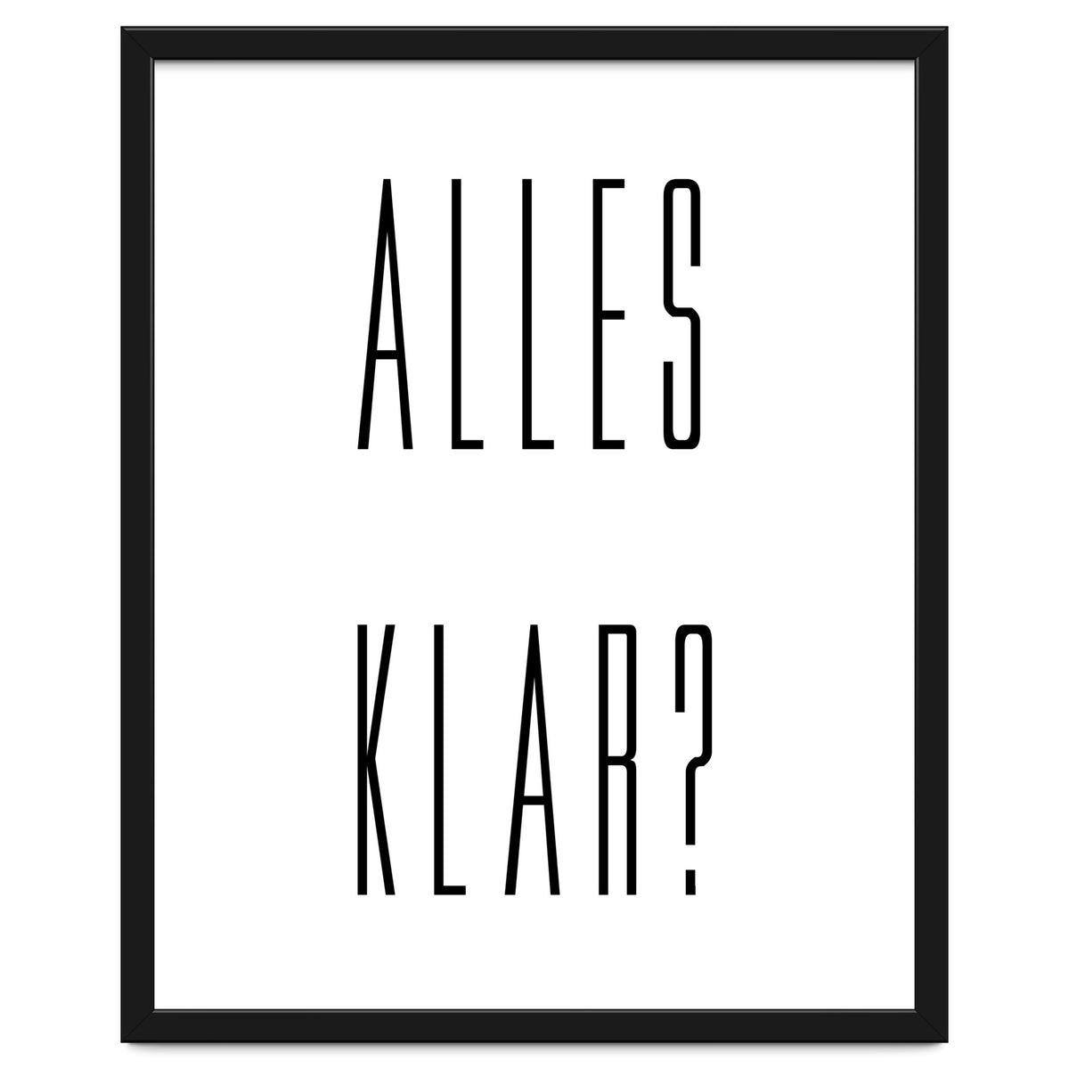 Alles Klar - German vocabulary!