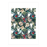 Dark pattern boho skull tropical  (Print Only) thumbnail