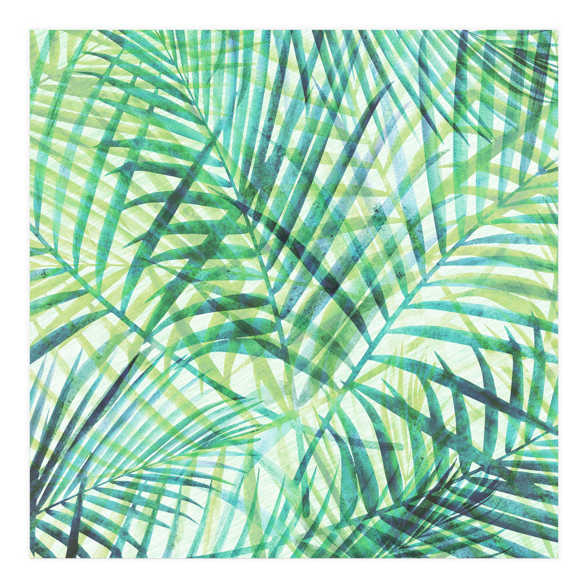Abstract Tropical Palms (Print Only)