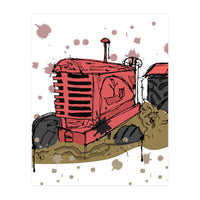 Abandoned tractor sketch (Print Only)