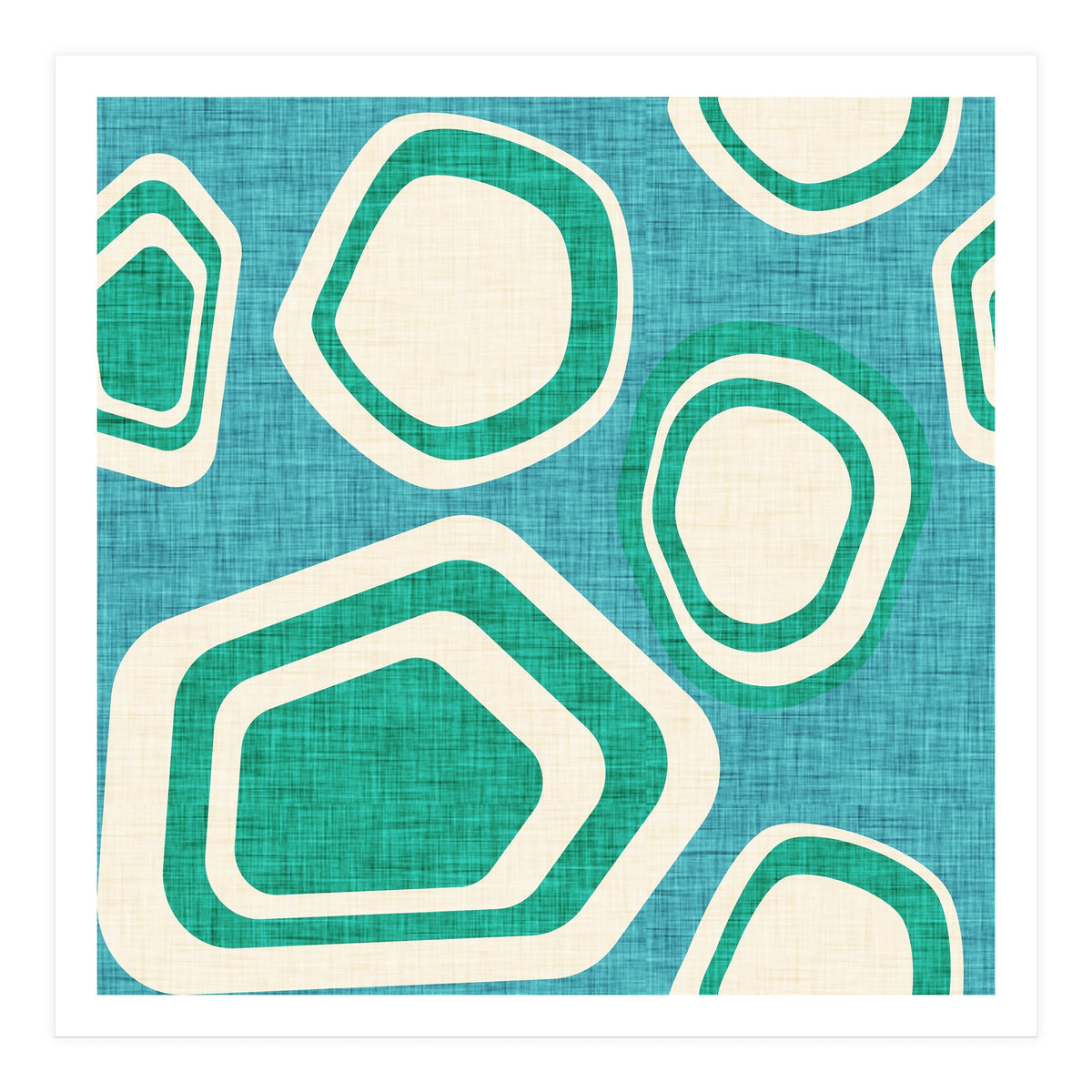 Day At The Lake Blue  (Print Only)