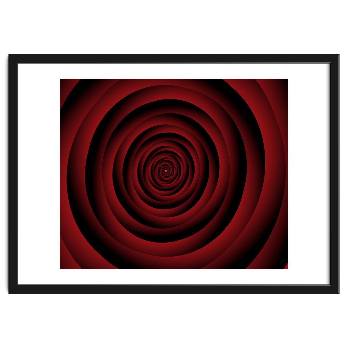 Abstract Concentric Spiral Circles