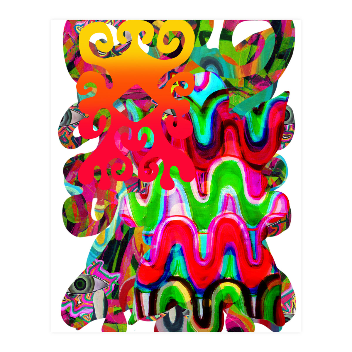 Pop Abstract Asimetrico 1 Copia (Print Only)