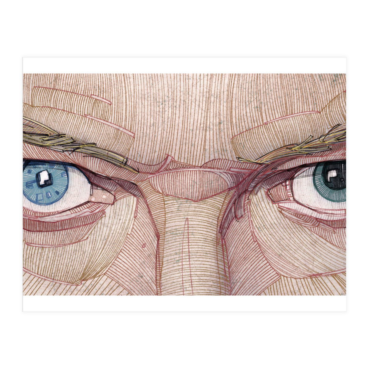 David Bowie Eyes (Print Only)