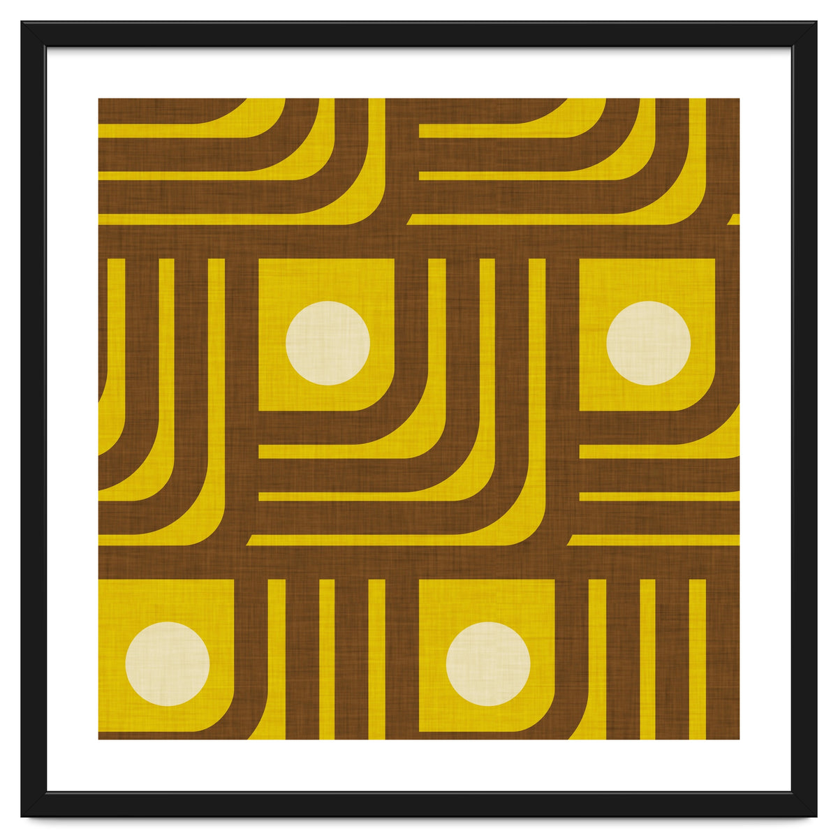 70s Curve Lines Avocado Pearl