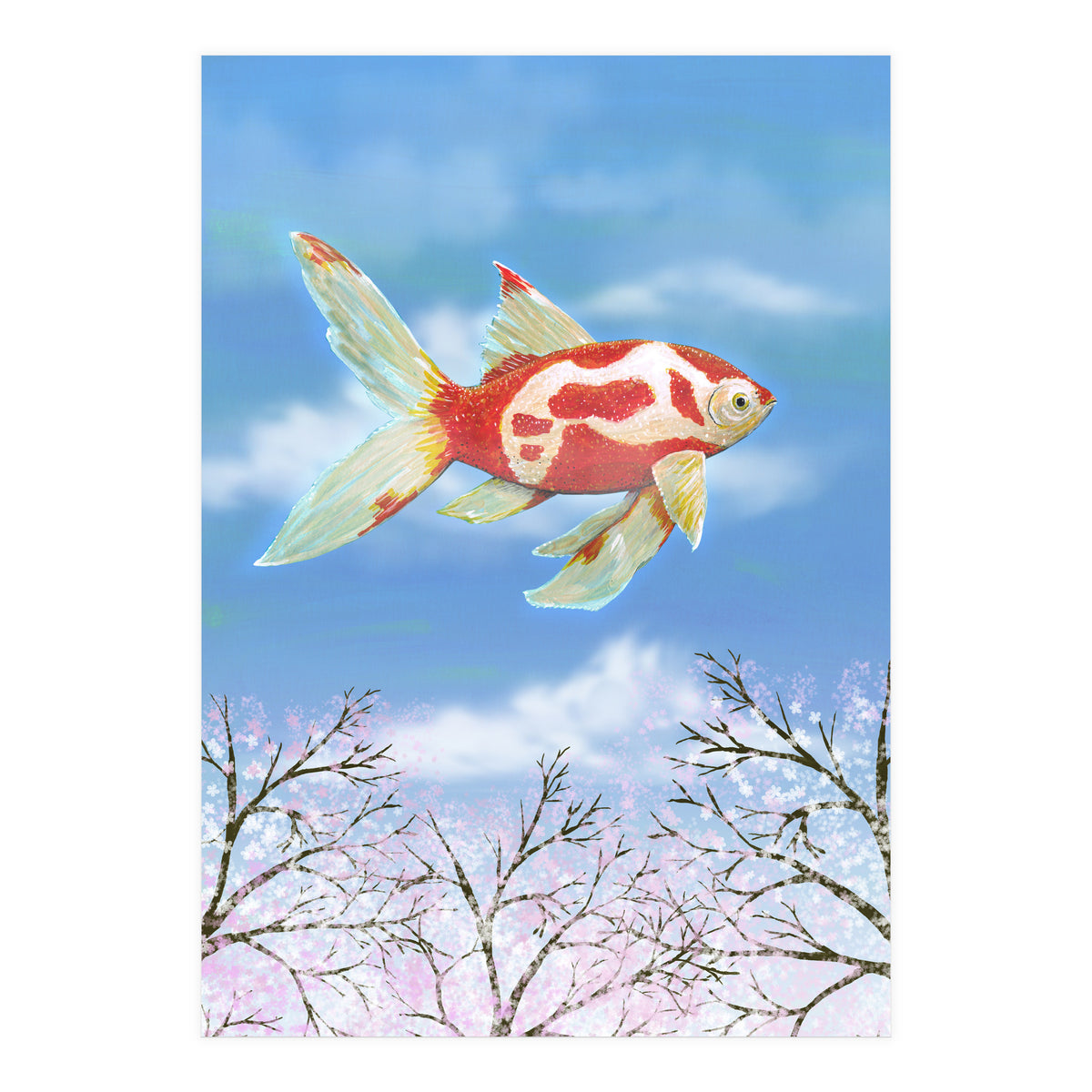 Flying goldfish (Print Only)
