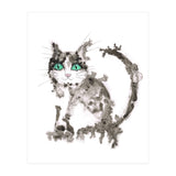 Black wet ink cat (Print Only) thumbnail