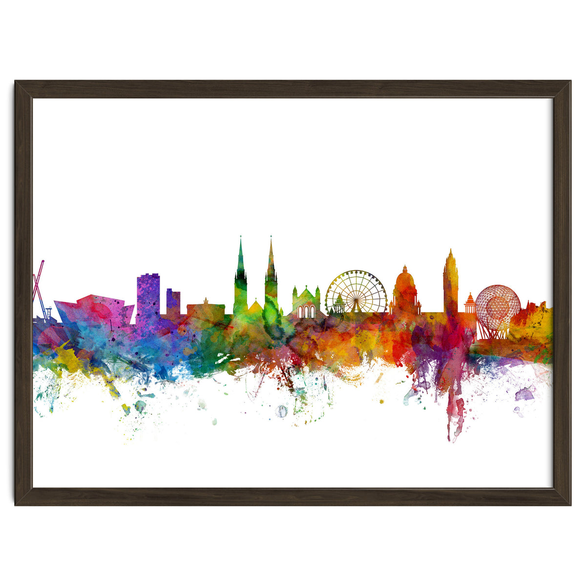 Belfast Northern Ireland Skyline