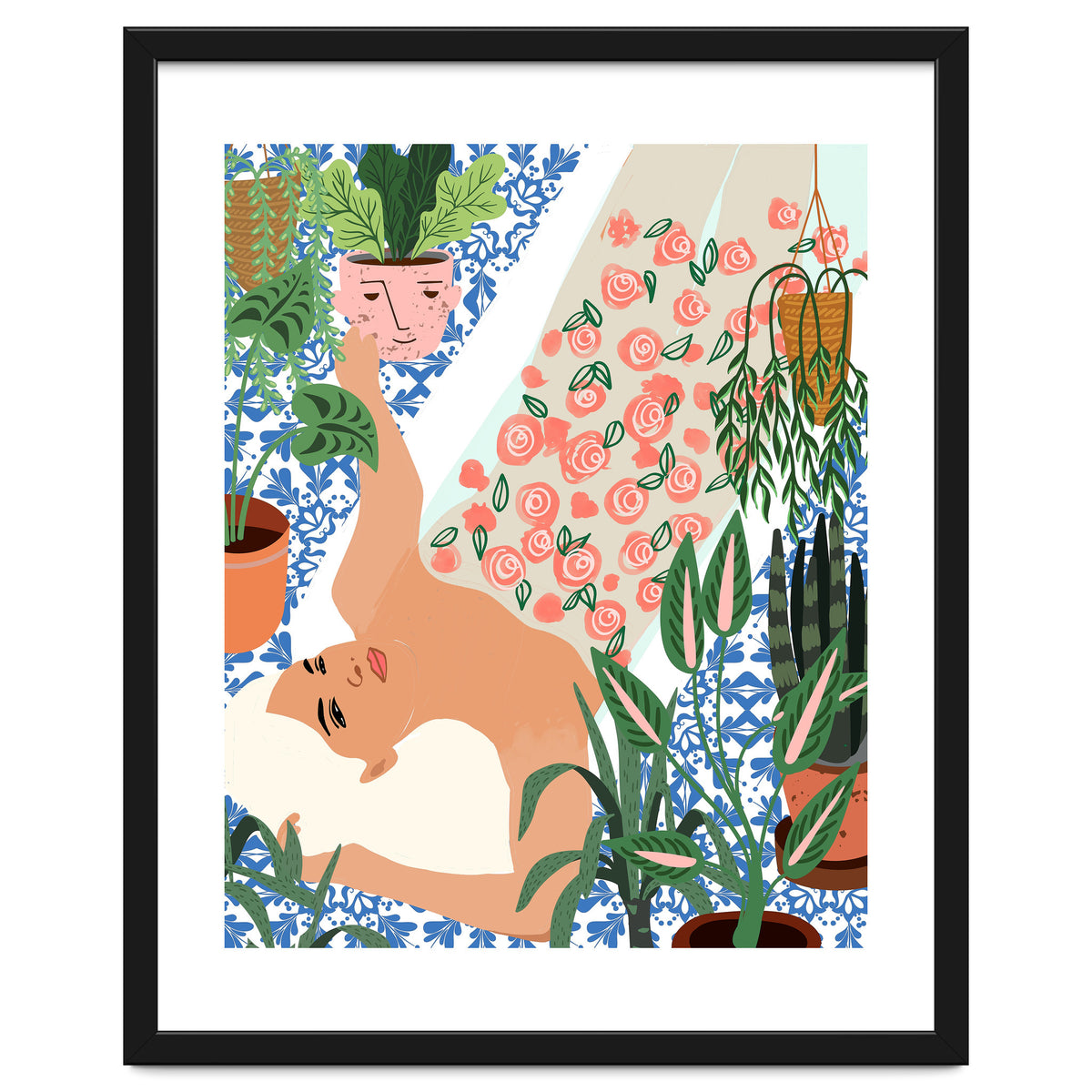 Moroccan Bath With Plants