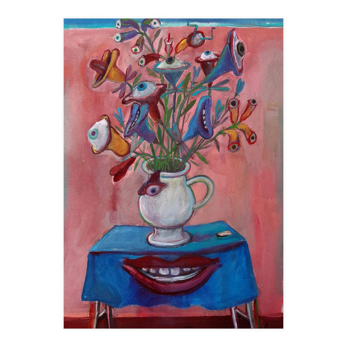 Flores Ojos Bocas (Print Only)