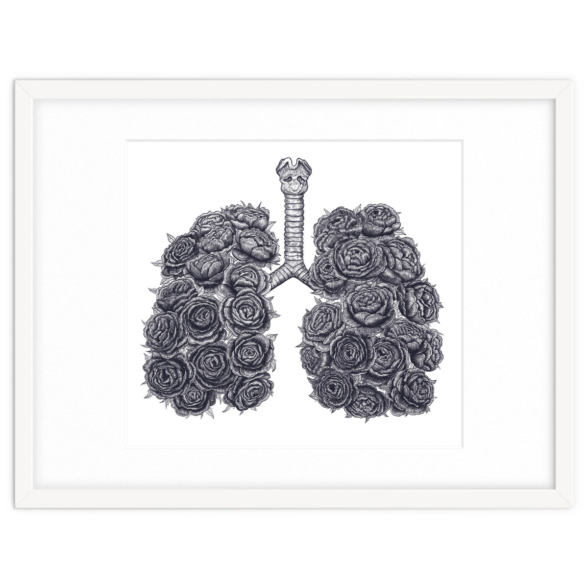 Lungs With Peonies