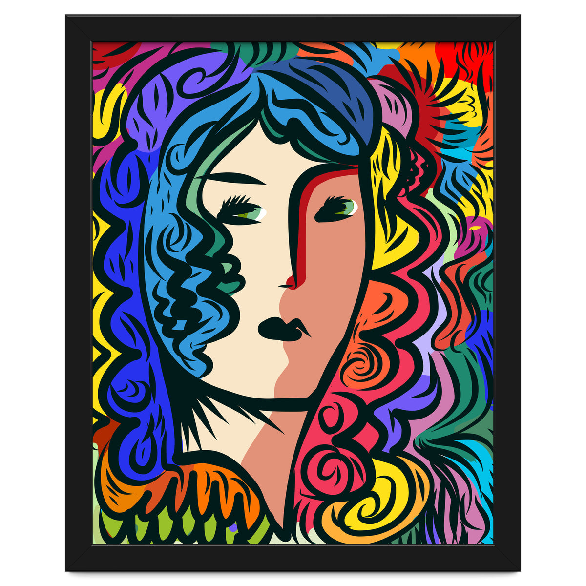 Rainbow Portrait Girl