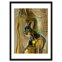 Ancient Egyptian Cat Goddess Bastet AI Art