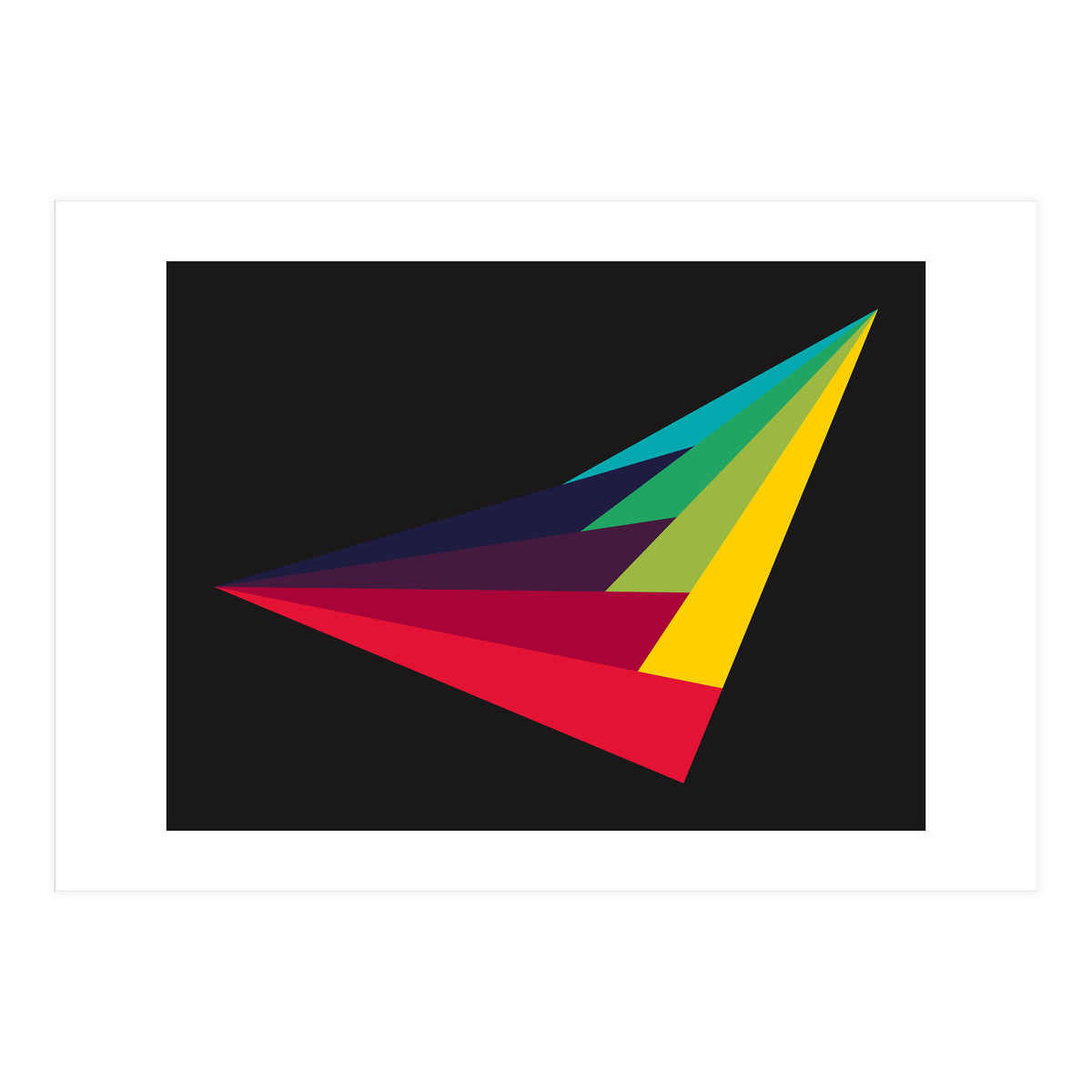 Geometric Shapes No. 40 - rainbow (Print Only)