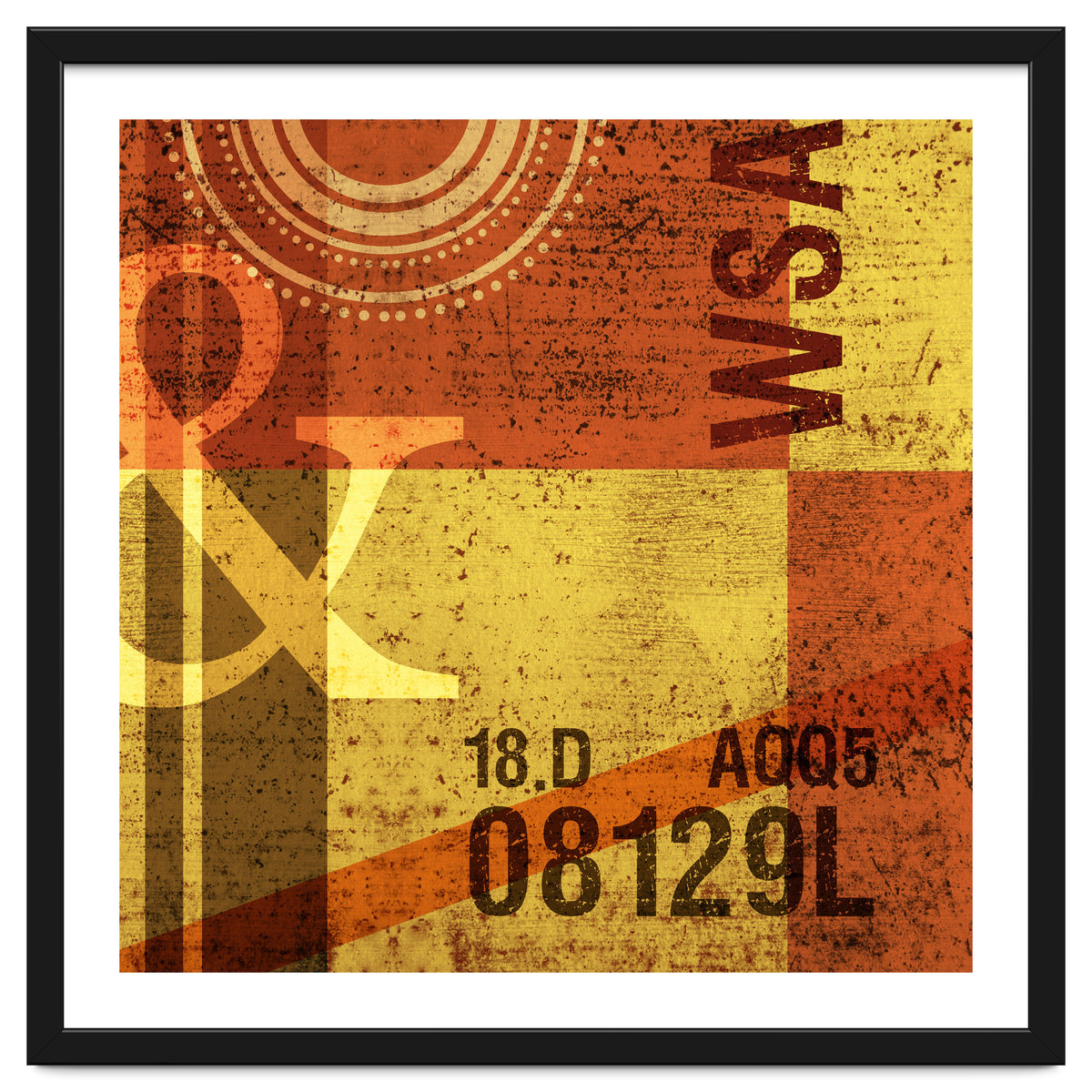 Abstract Industrial Yellow