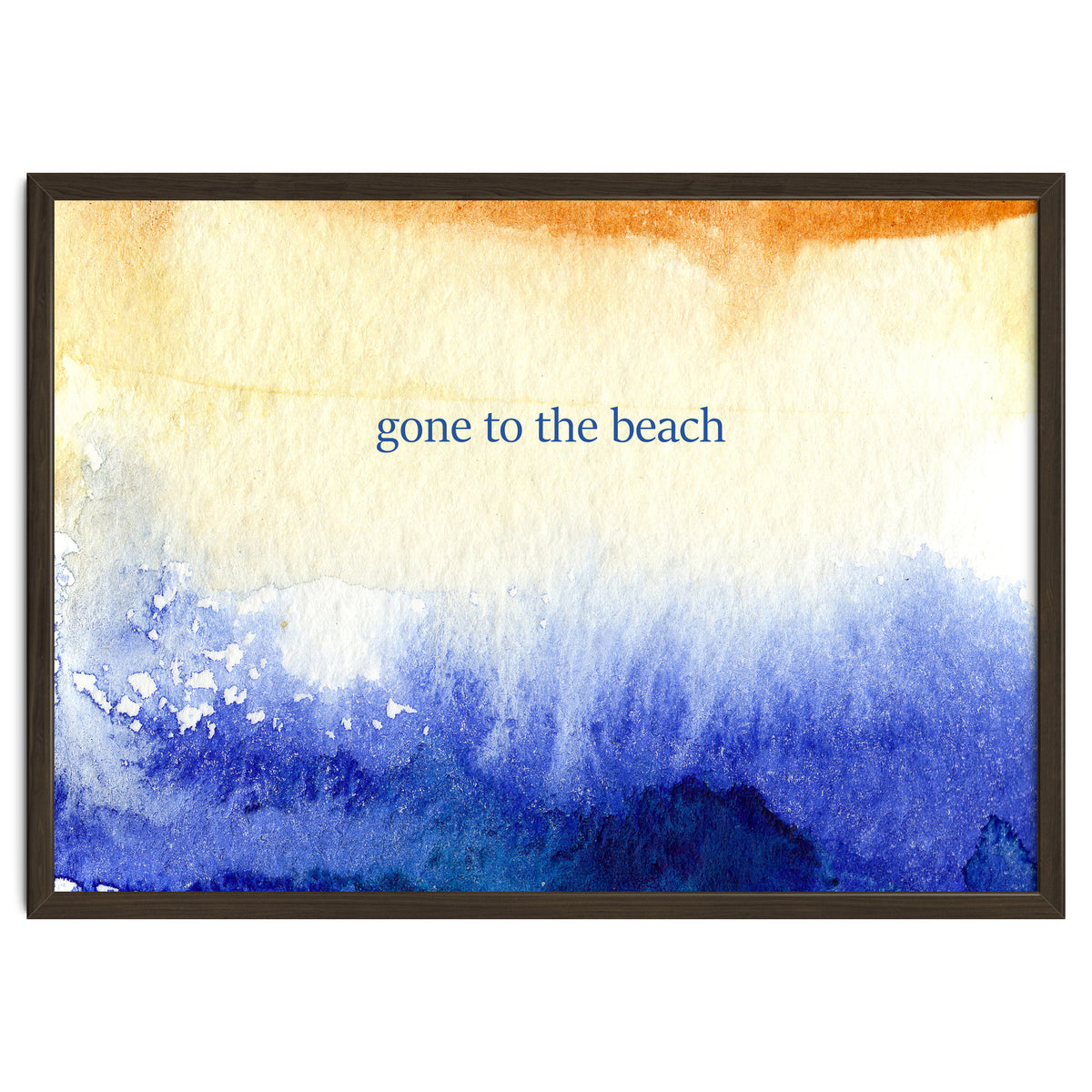 Gone to the beach || watercolor