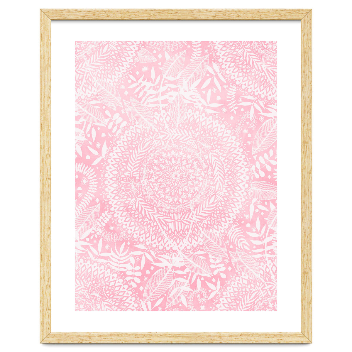 Medallion Pattern in Blush Pink