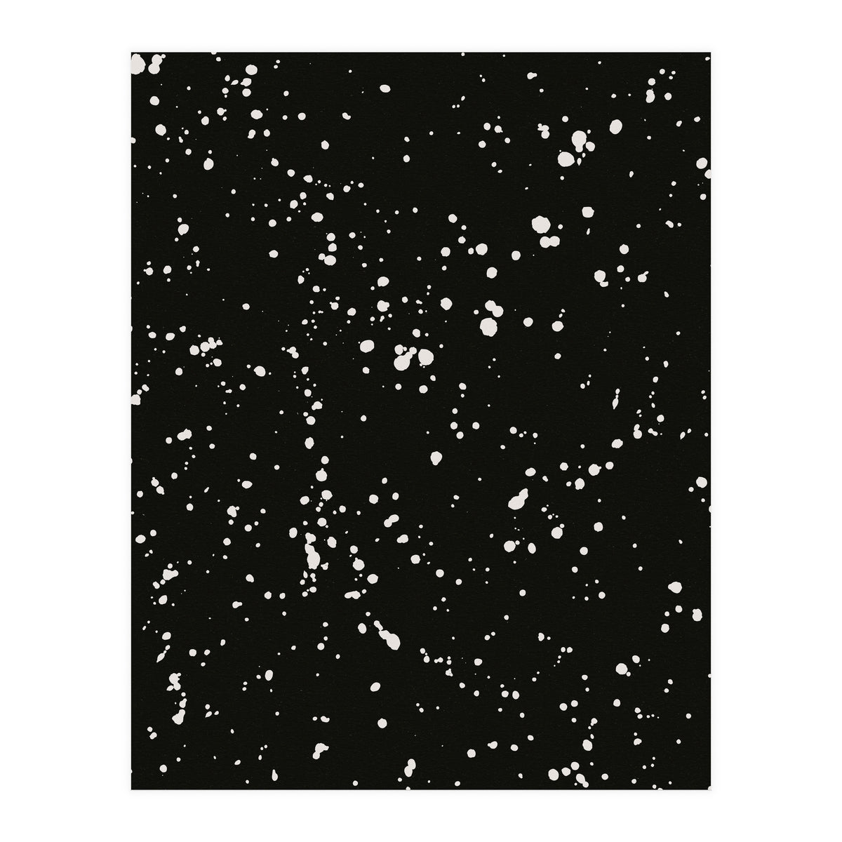 Paint Splatter on Black Background (Print Only)