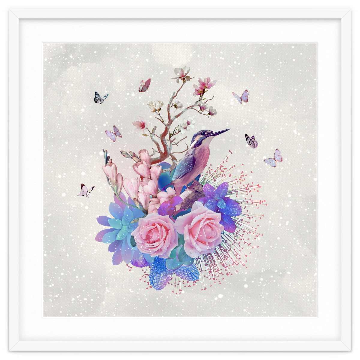 Floral Alcedo Atthis