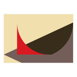 Geometric Shapes No. 6 - brown, beige & red (Print Only) thumbnail