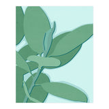Minimal Rubber Tree Leaves - Greener Eden (Print Only) thumbnail