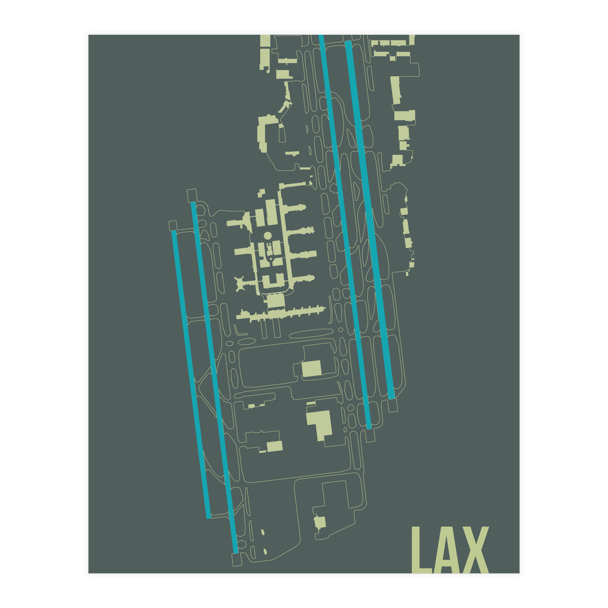 LAX Airport Layout (Print Only)