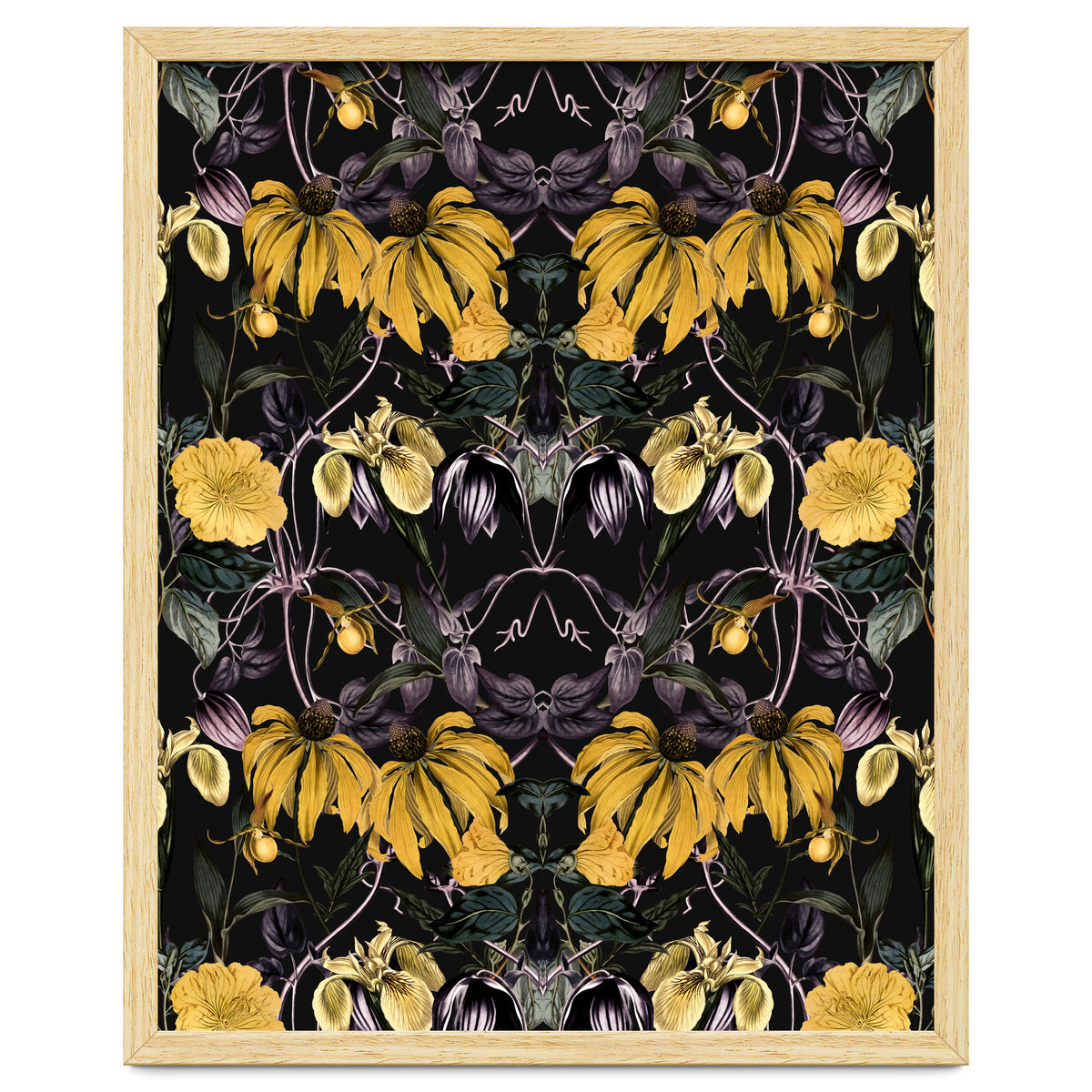 Nocturnal botanical garden kaleidoscope