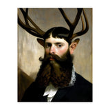 Man Stag Surreal Oil Painting (Print Only) thumbnail