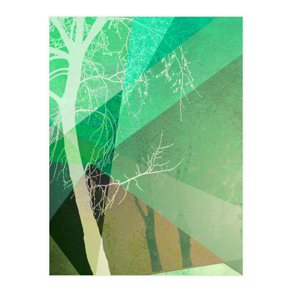P22-B6 Trees And Triangles (Print Only)