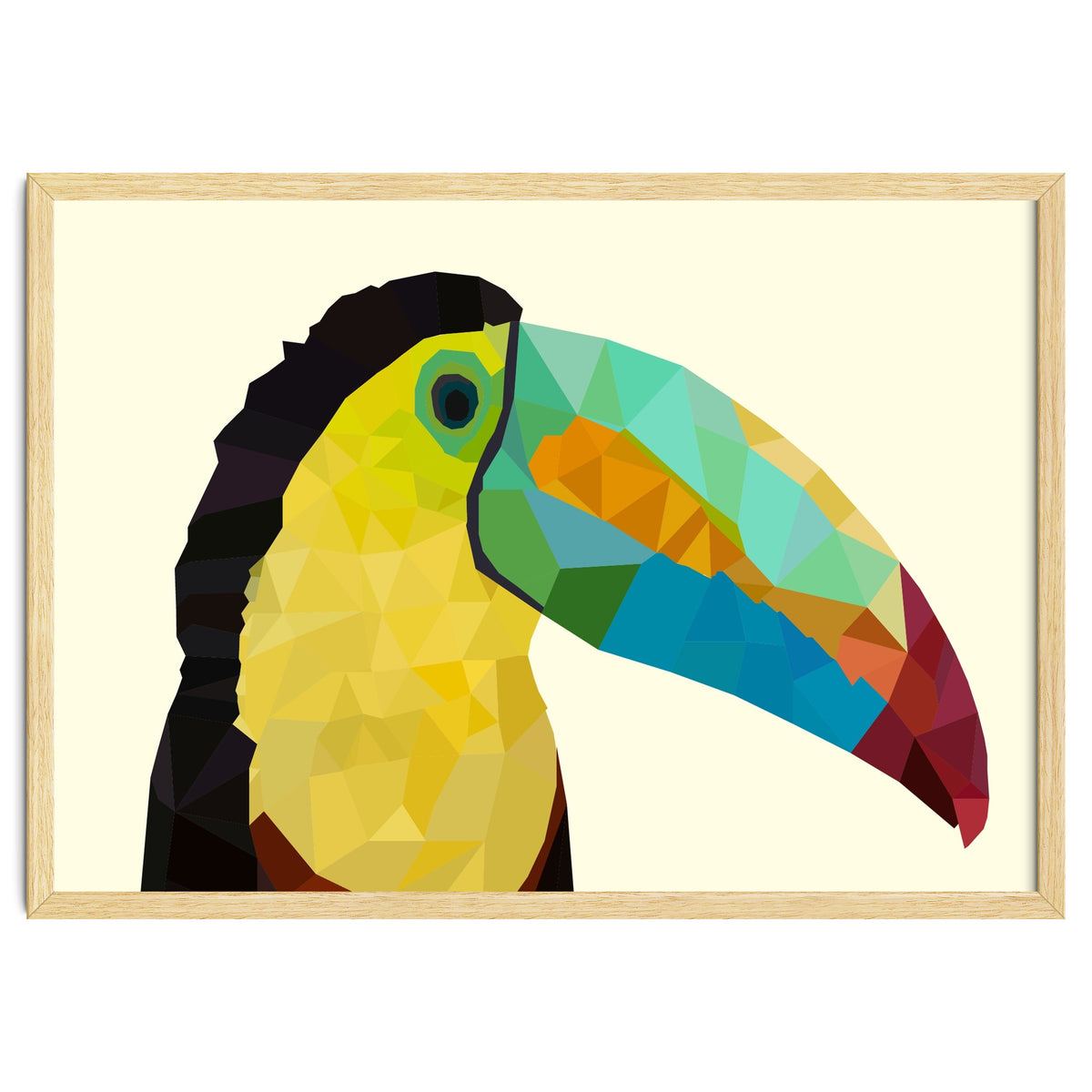 Toucan Bird Low Poly Art