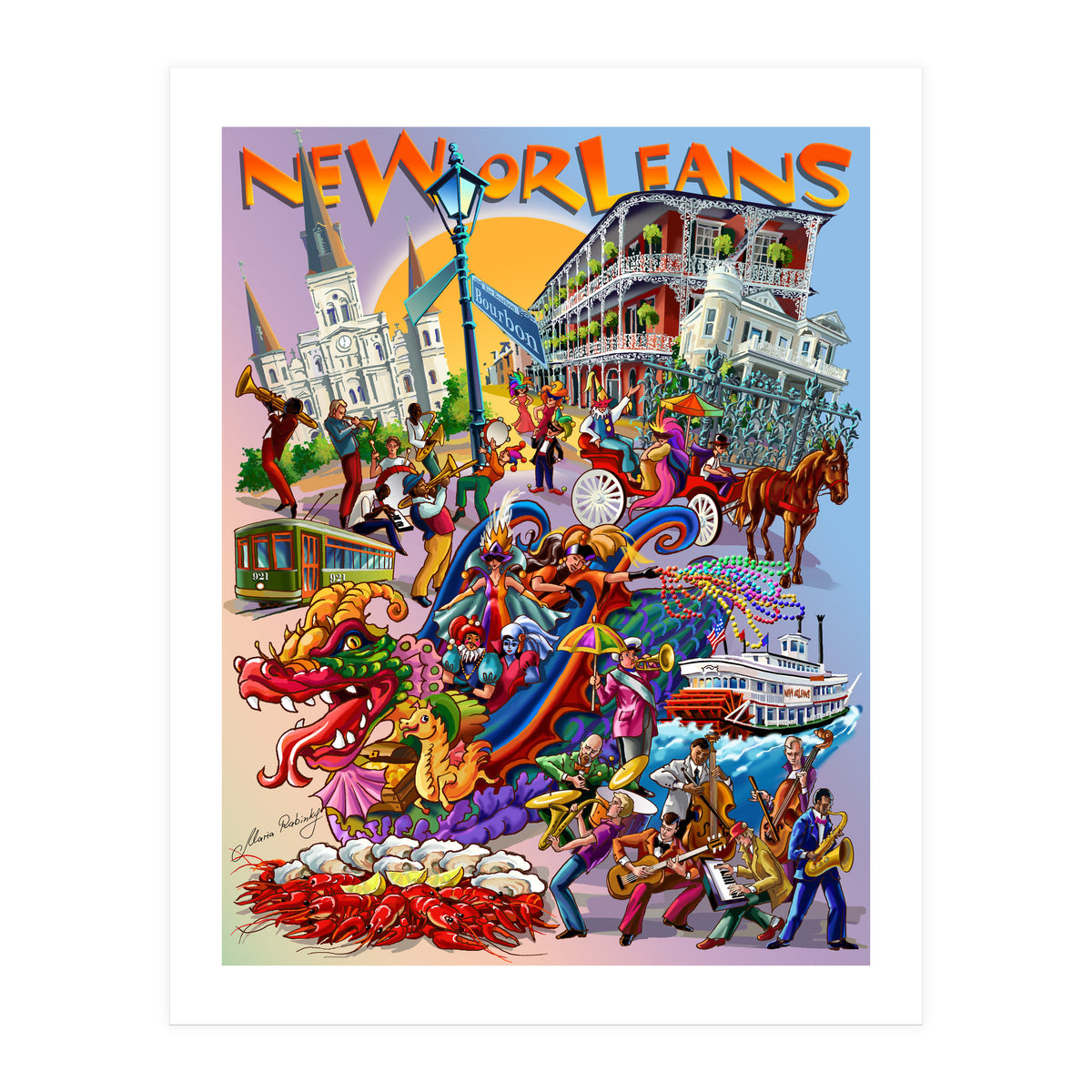 New Orleans Illustration (Print Only)