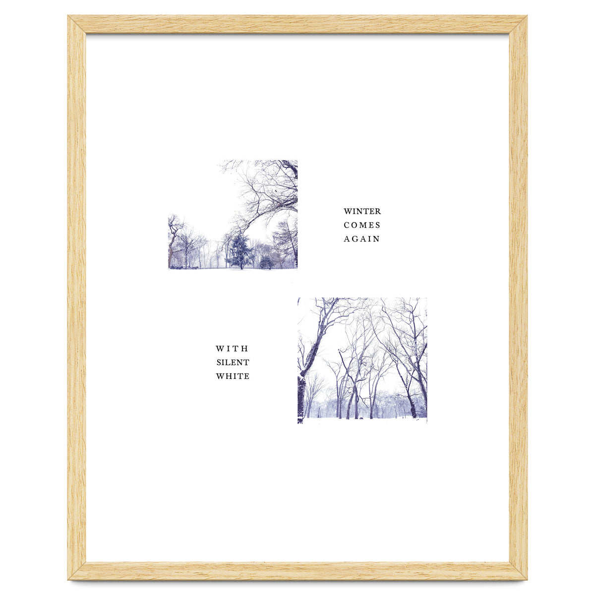 WINTER COMES AGAIN WITH SILENT WHITE