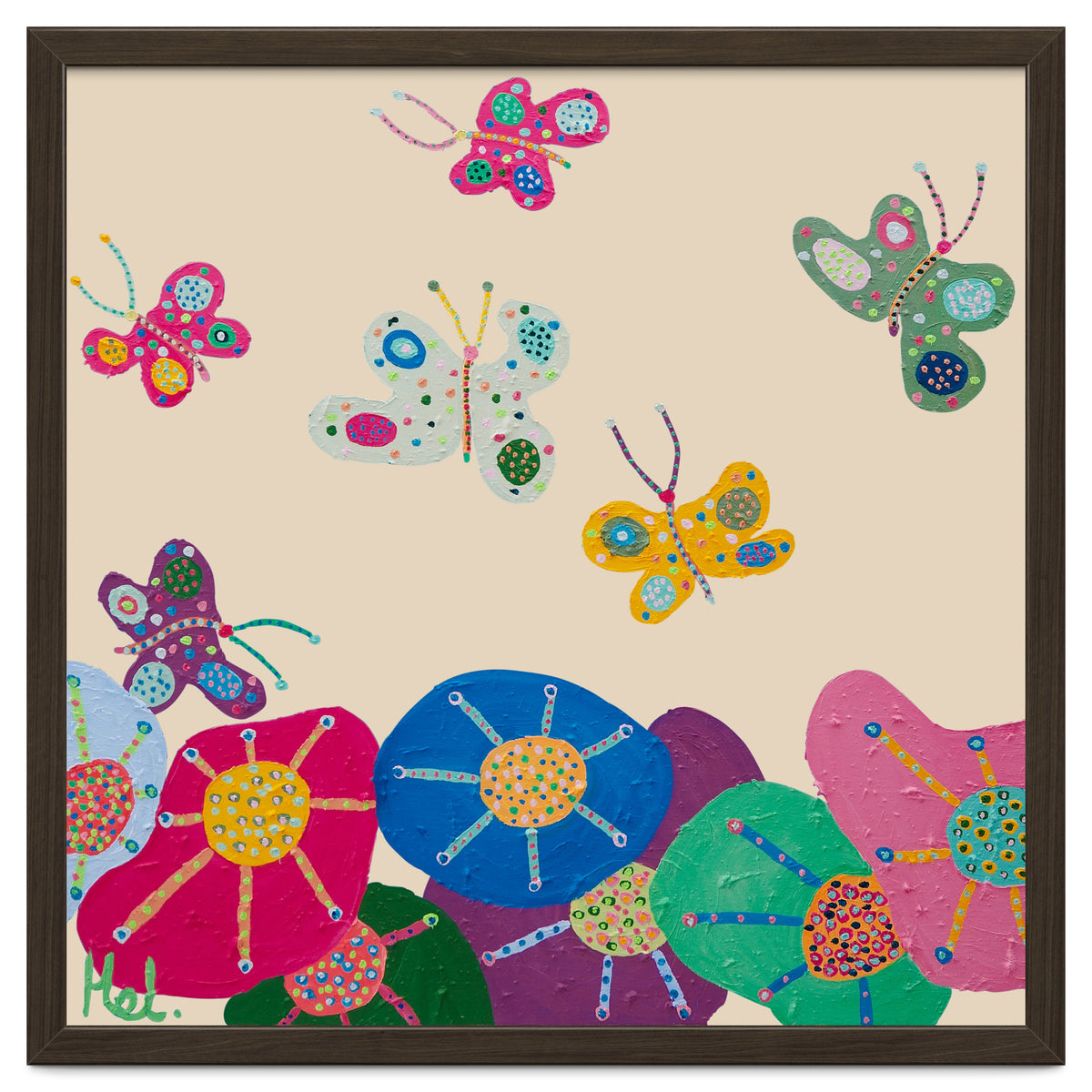 Butterflies Garden (pink)