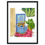 Royal Bengal Cats | Palace Pets & Architecture Building | Exotic Travel Urban Jungle Terrazzo Tiles thumbnail
