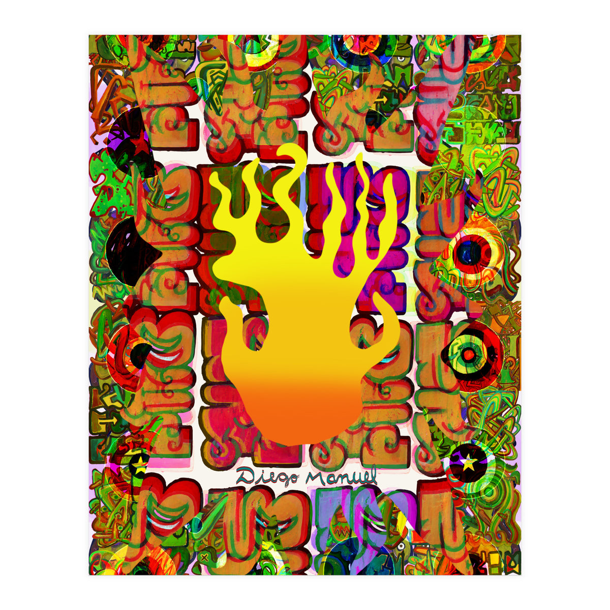 Fuego Y Graffiti 4 (Print Only)