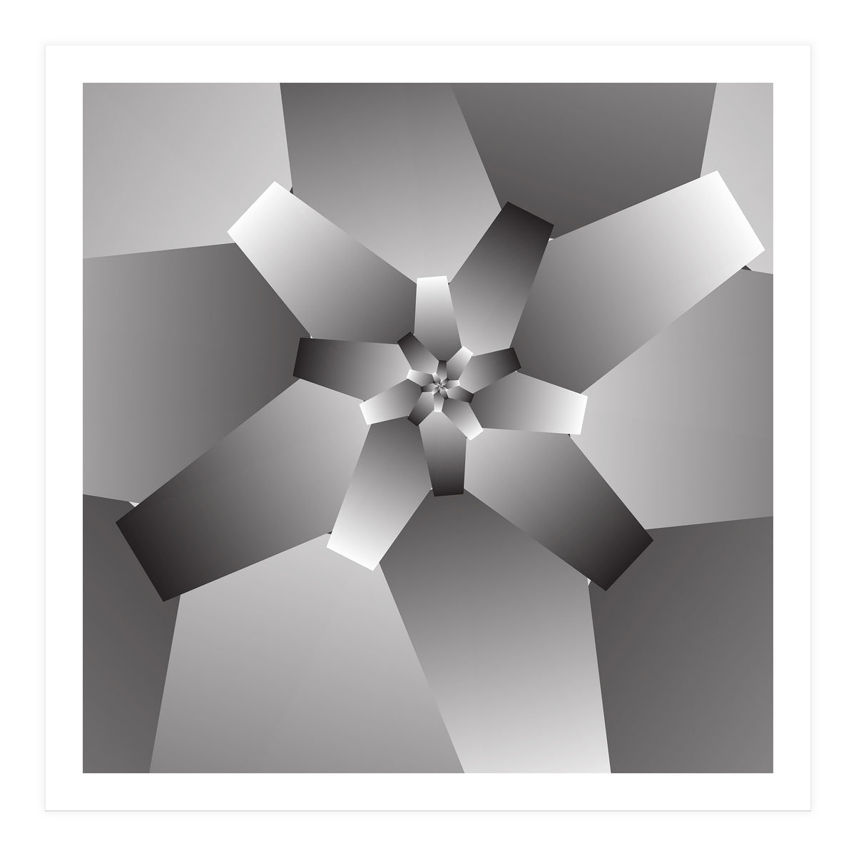 Monochrome Flower  (Print Only)