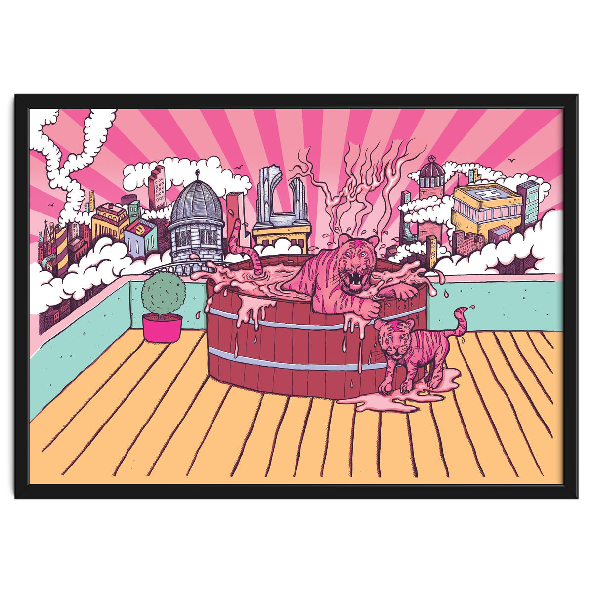 Strawberry Tigers Rooftop Jacuzzis Abbeydale Brewery x Lewy  12.4% ABV Strawberry, Chocolate, Smoked, Cherry Wood-chipped, Imperial Dessert Stout.