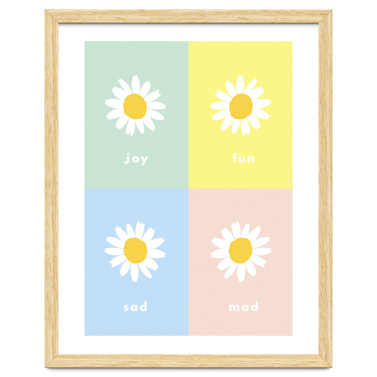 emotions - colorful - pop flower - joy - mad- sad - fun
