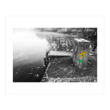 Frozen Ground Yellow Flower Street Art (Print Only) thumbnail