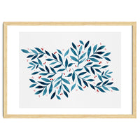 Teal Branches And Dots