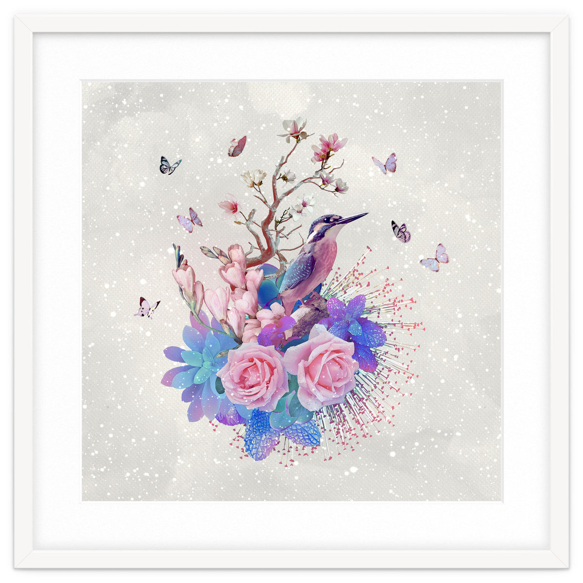 Floral Alcedo Atthis