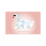 Swan Low Poly Art (Print Only) thumbnail