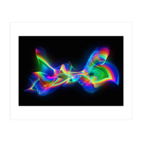 Abstract Colorful Flame Waves (Print Only)