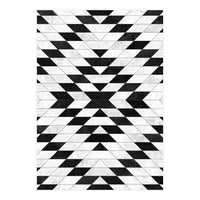 Urban Tribal Pattern No.15 - Aztec - White Concrete (Print Only)