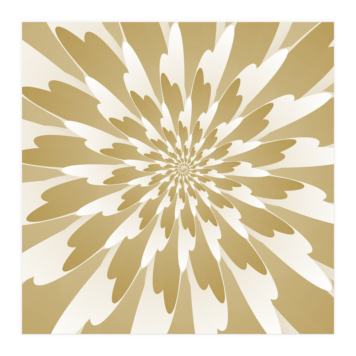 Spiral Flower Design Art (Print Only)