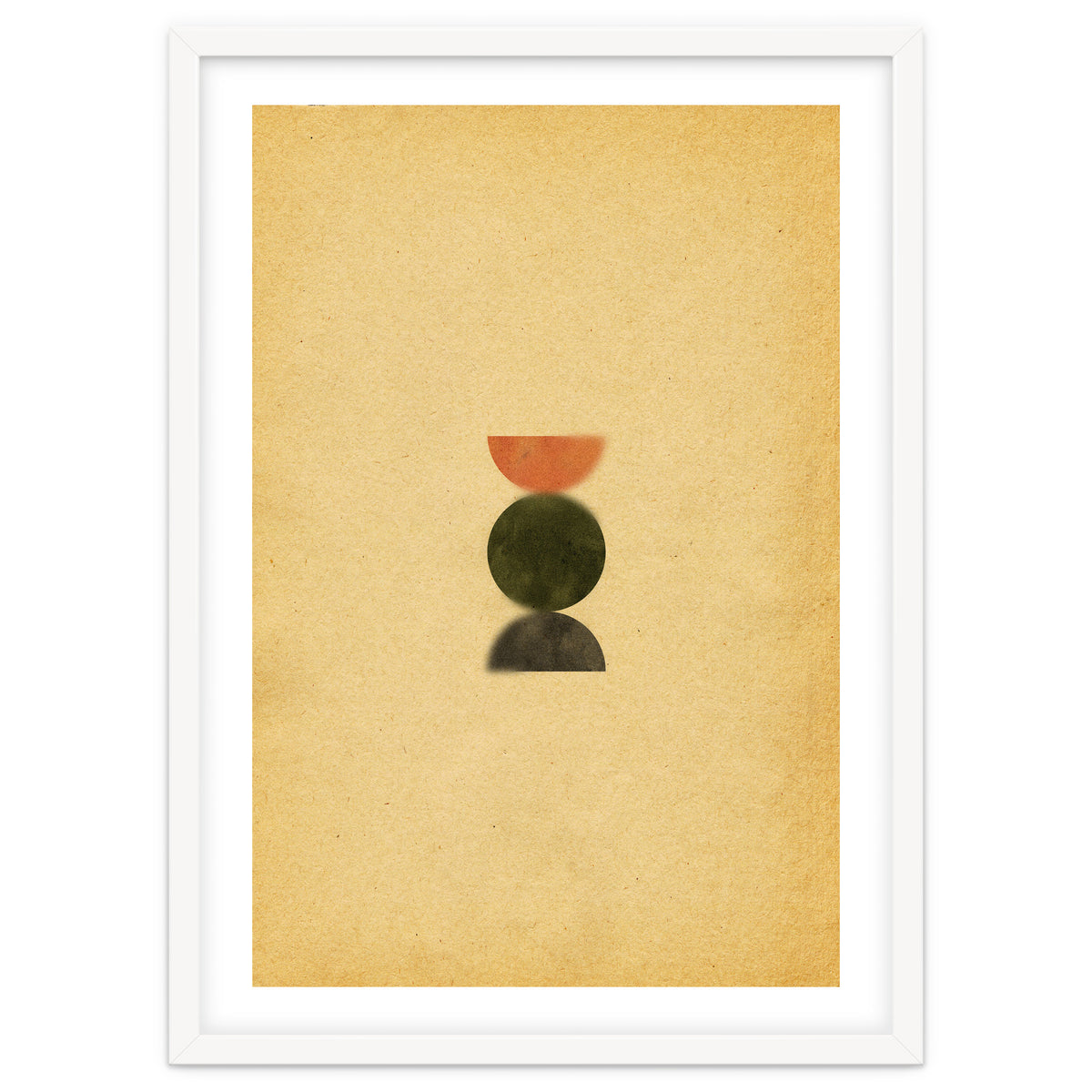 Blurry mid century modern shapes