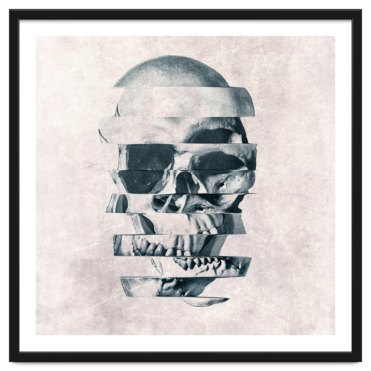 Glitch Skull Mono