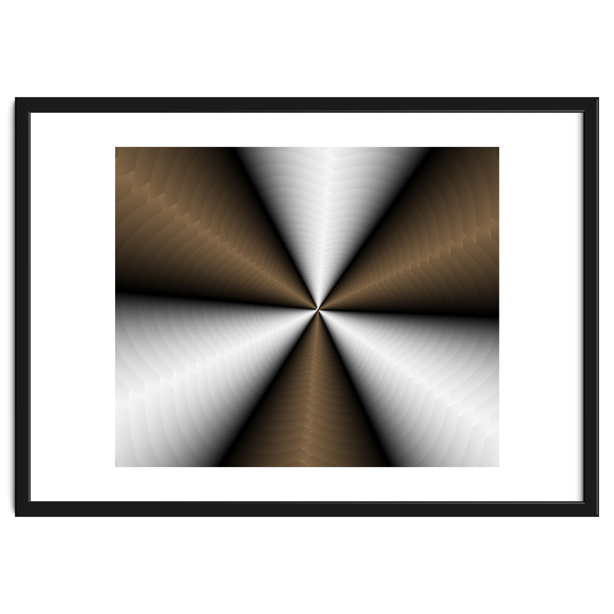 Brown Color Modern Interior Art