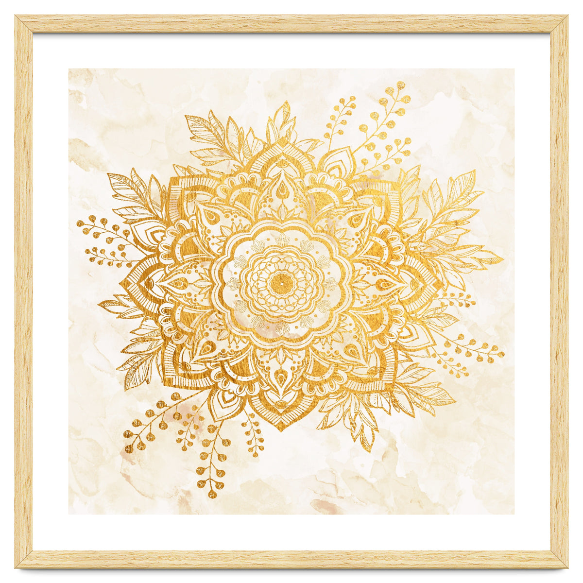 Queen Starring of Mandala-Gold Sunflower II